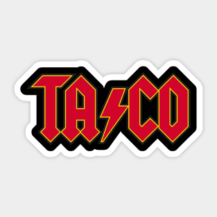 Taco Rocks Sticker